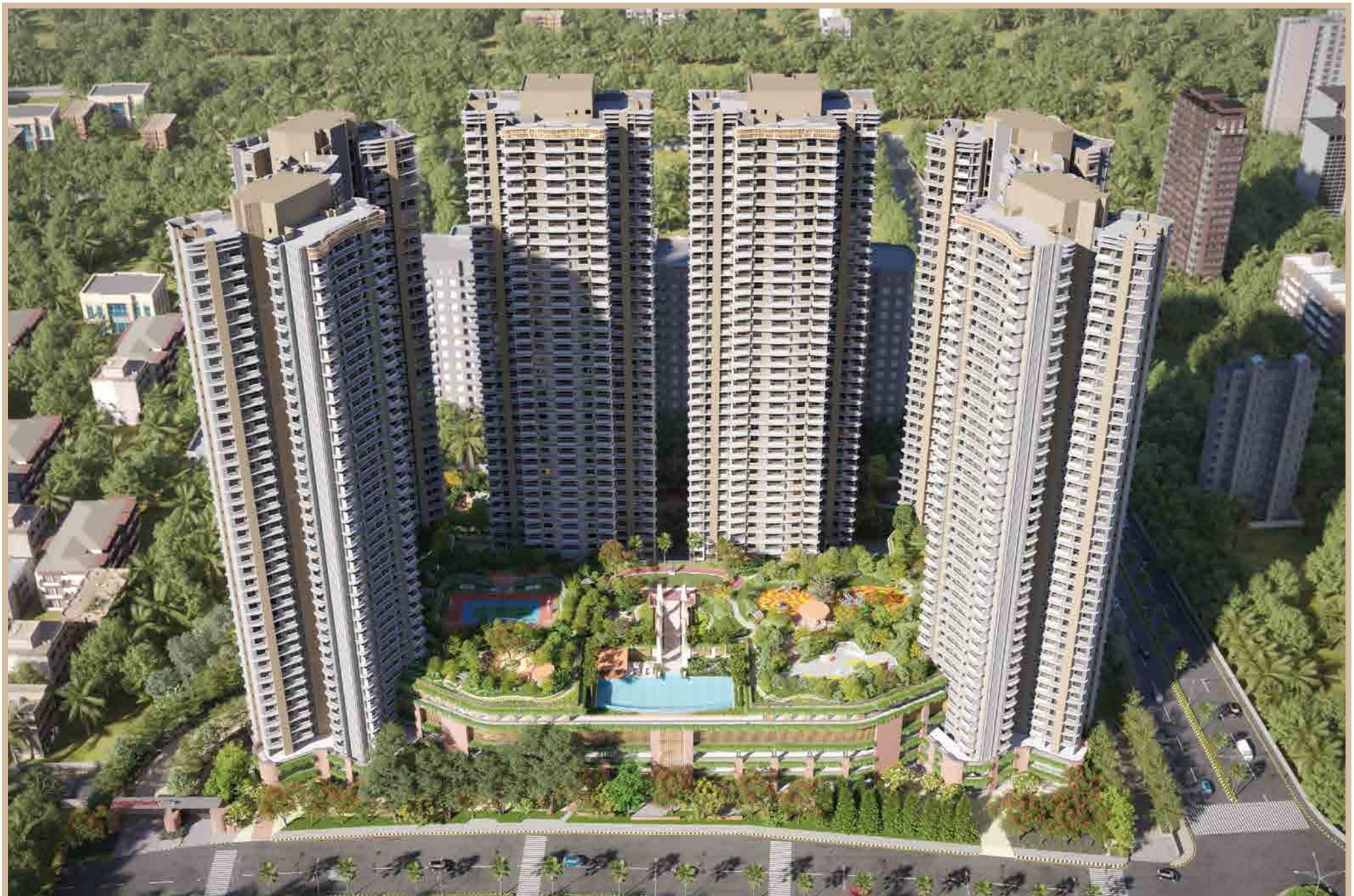 Mahindra Vista Kandivali East — elevation of the four residential towers